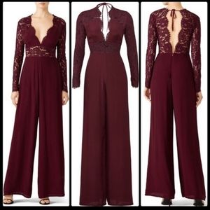 LOVERS + FRIENDS Justine Jumpsuit Burgundy